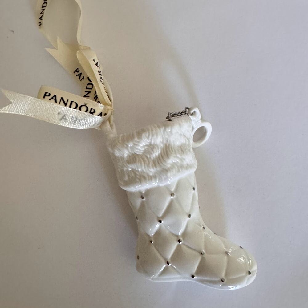 Pandora 2012 Porcelain Boot Stocking Ornament
